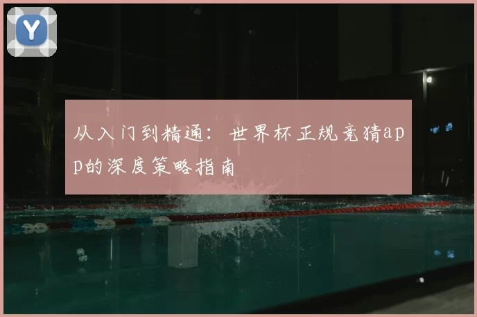 从入门到精通：世界杯正规竞猜app的深度策略指南
