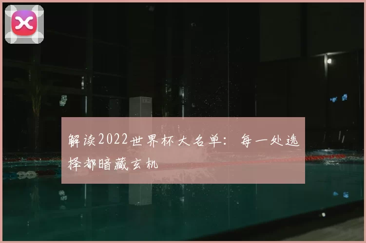 解读2022世界杯大名单:每一处选择都暗藏玄机