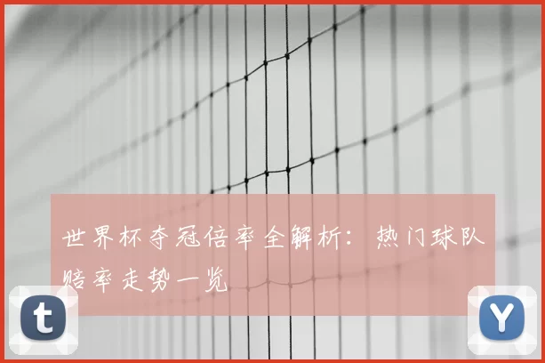 世界杯夺冠倍率全解析:热门球队赔率走势一览